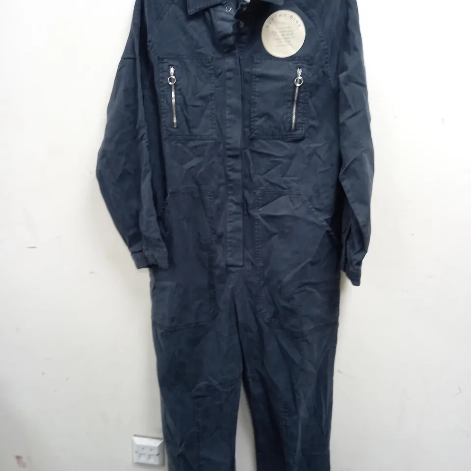 BEYOND NINE WASHED BLACK COVERALLS - S
