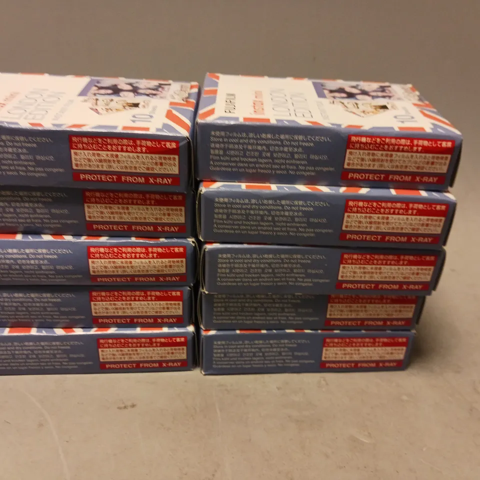 LOT OF 10 FUJUFILM INSTAX MINI INSTANT FILM LONDON EDITION