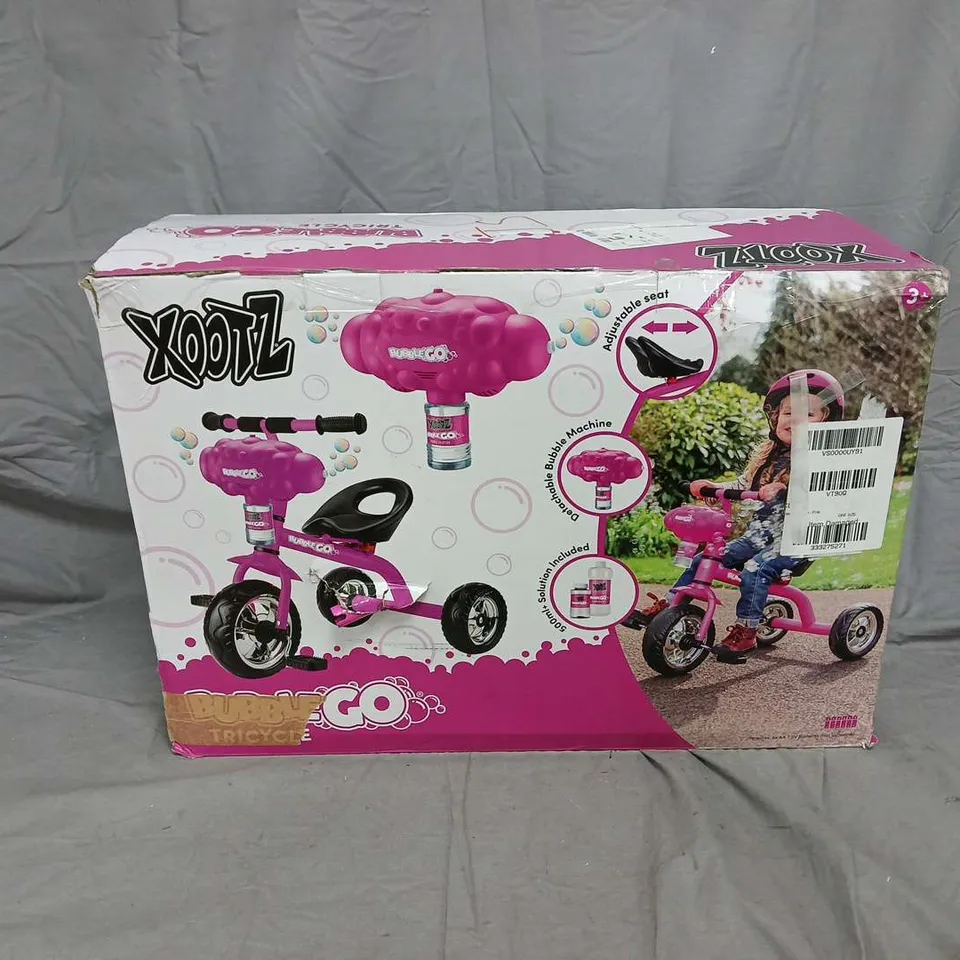 XOOTZ PINK CHILDREN'S TRICYCLE – BOXED