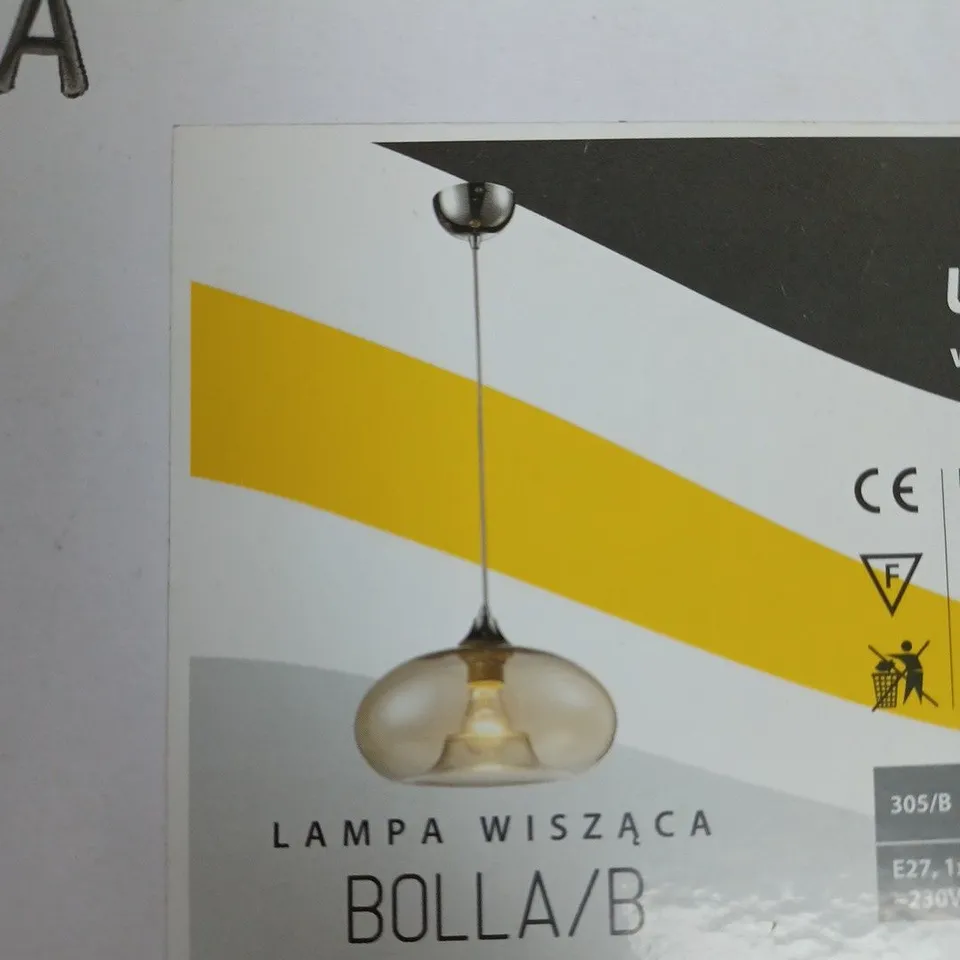 BOXED LAMPEX BOLLA 1 LIGHT PENDANT