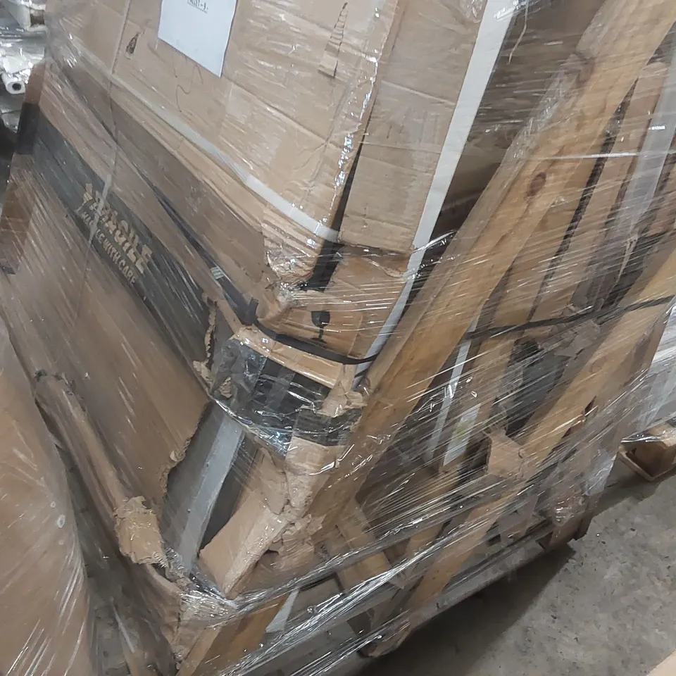 PALLET CONTAINING APPROXIMATELY 6x WET ROOM 8MM SHOWER SCREENS