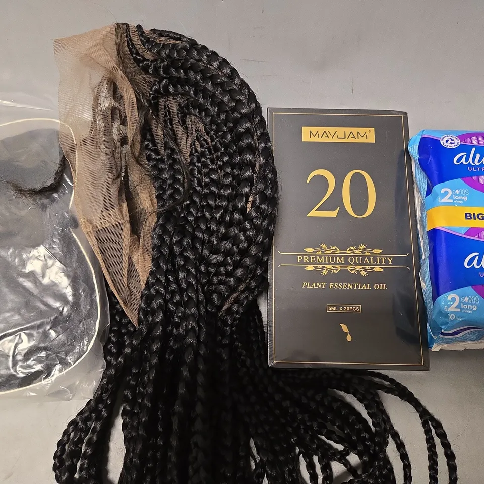 APPROXIMATELY 6 ASSORTED HEALTH & BEAUTY ITEMS TO INCLUDE - ALWAYS ULTRA DAY PADS , MAYJAM 20 PLANT ESSENTAIL OILS ETC