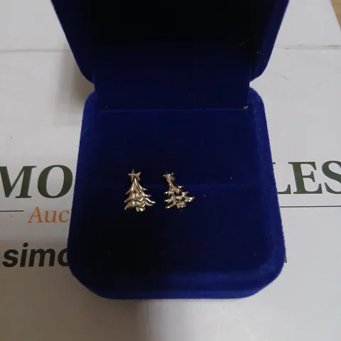 CHRISTMAS TREE STUD EARRINGS