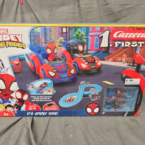 BOXED MARVEL SPIDEY AND HIS AMAZING FRIENDS CARRERA TOY SET 