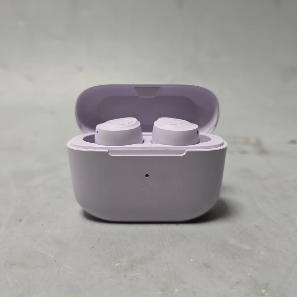 JLAB LIGHT PURPLE PORTABLE EARBUDS 