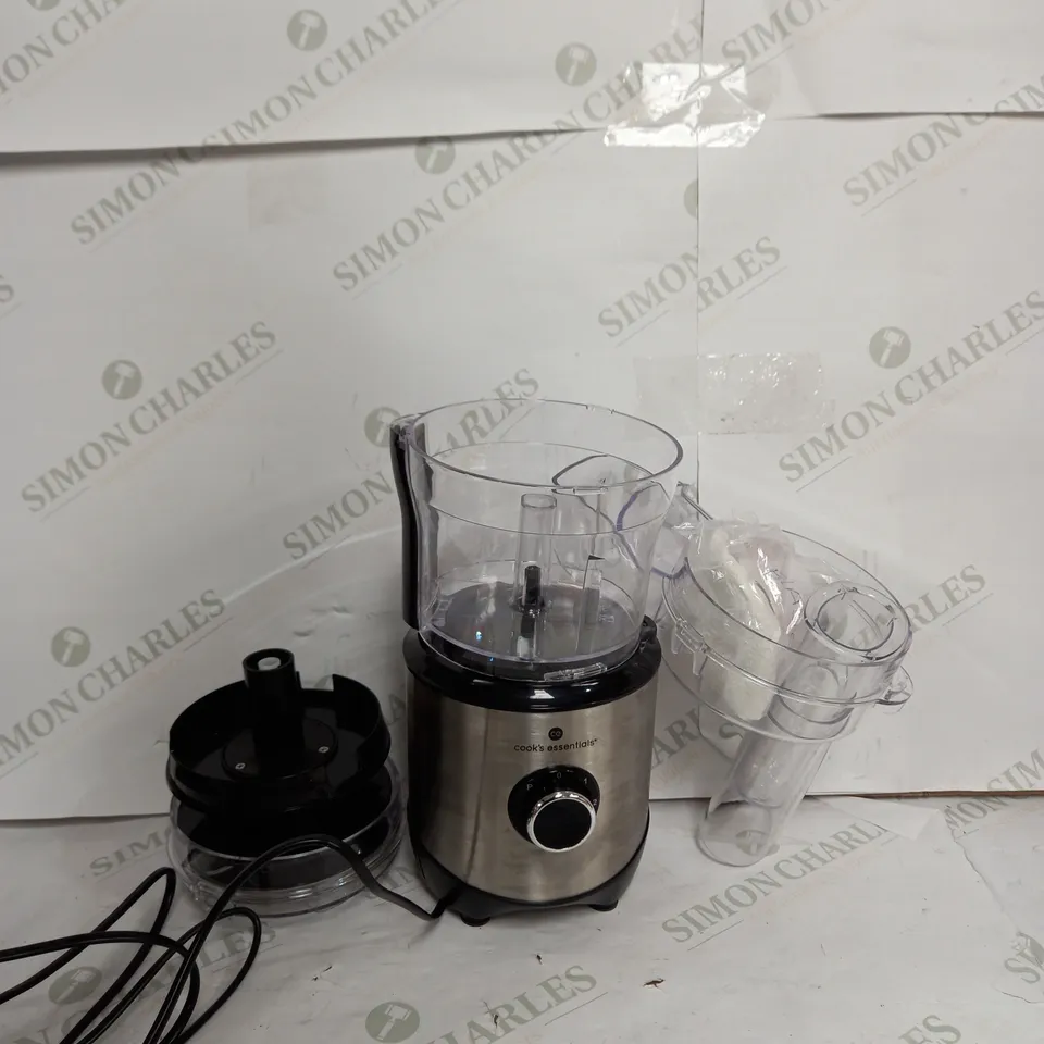 COOK'S ESSENTIALS 400ML COMPACT DOUBLE BLADE FOOD PROCESSOR
