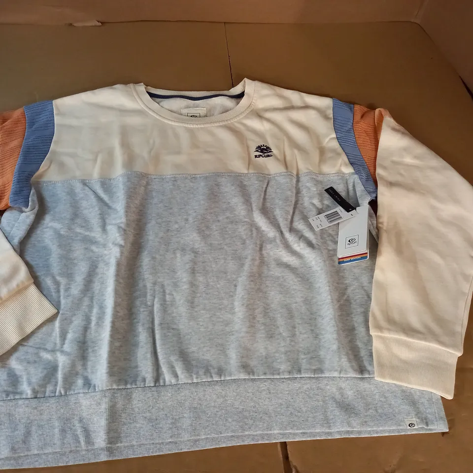 RIPCURL SURF REVIVAL CREW IN OFF WHITE - L