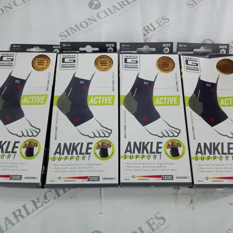 LOT OF 4 NEO G ANKLE SUPPORTS 