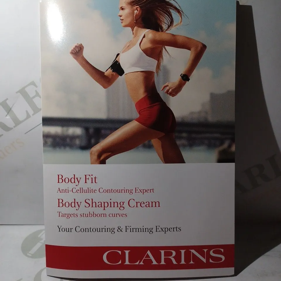 LOT OF APPROX 20 X (2 X 8ML) CLARINS BODY FIT ANTI-CELLULITE CONTOURING EXPERT & BODY SHAPING CREAM SAMPLES