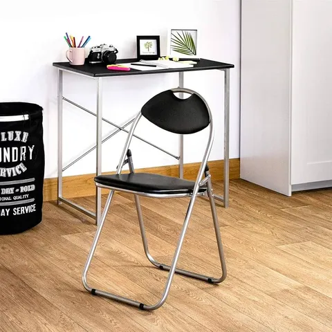 BOXED HARBOUR HOUSEWARES WOODEN FOLDING DESK AND CHAIR SET