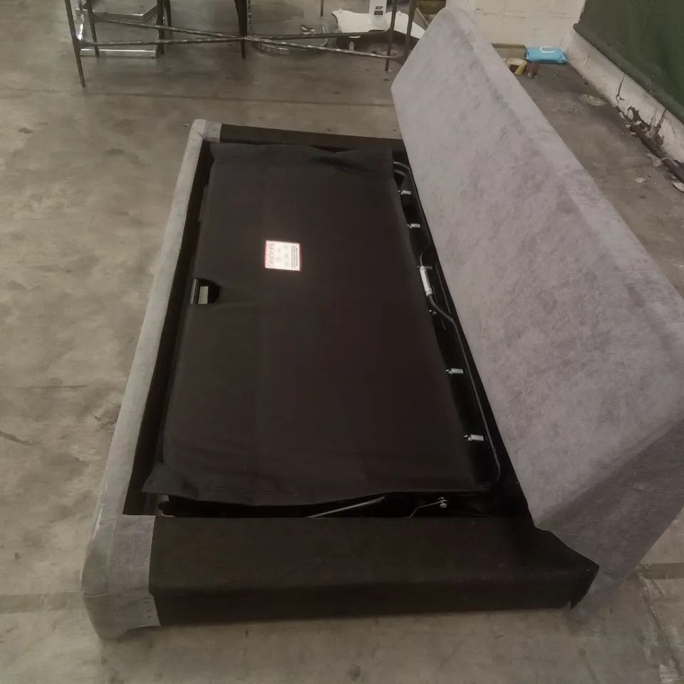 QUALITY DESIGNER SOFA BED - GREY FABRIC 