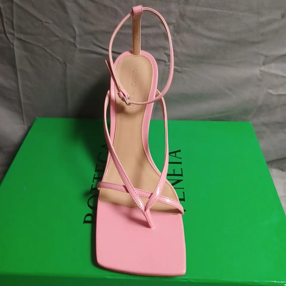 BOTTEGA VENETA STRETCH SANDAL – BLOSSOM PINK, WOMEN'S EU 39 (UK 6) – BOXED
