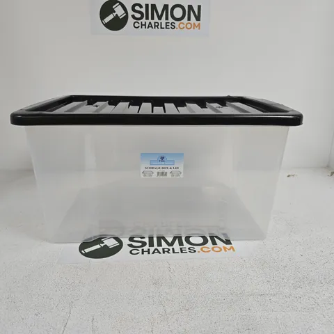 TML CLEAR STORAGE BOX WITH BLACK LID