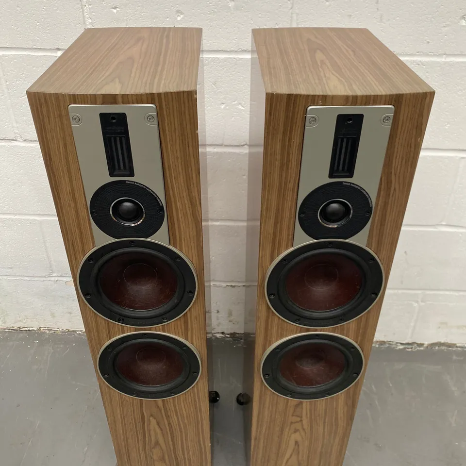 BOXED PAIR OF DALI RUBICON 6 FLOORSTANDING SPEAKERS, WALNUT (2 BOXES)