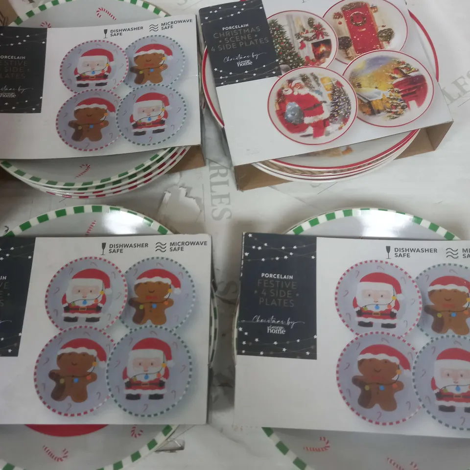 LOT OF ASSORTED SEASONAL COOKWARE INCLUDES SHAPED CUPS AND SIDE PLATES