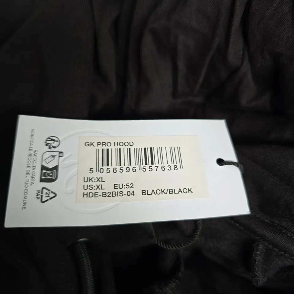 GYM KING GK PRO HOOD HOODIE – BLACK, UK XL 
