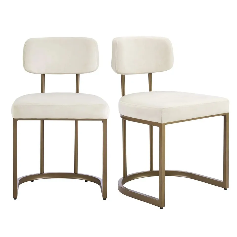 BOXED DUSK MOLLIE SET OF 2 DINING CHAIRS - ECRU