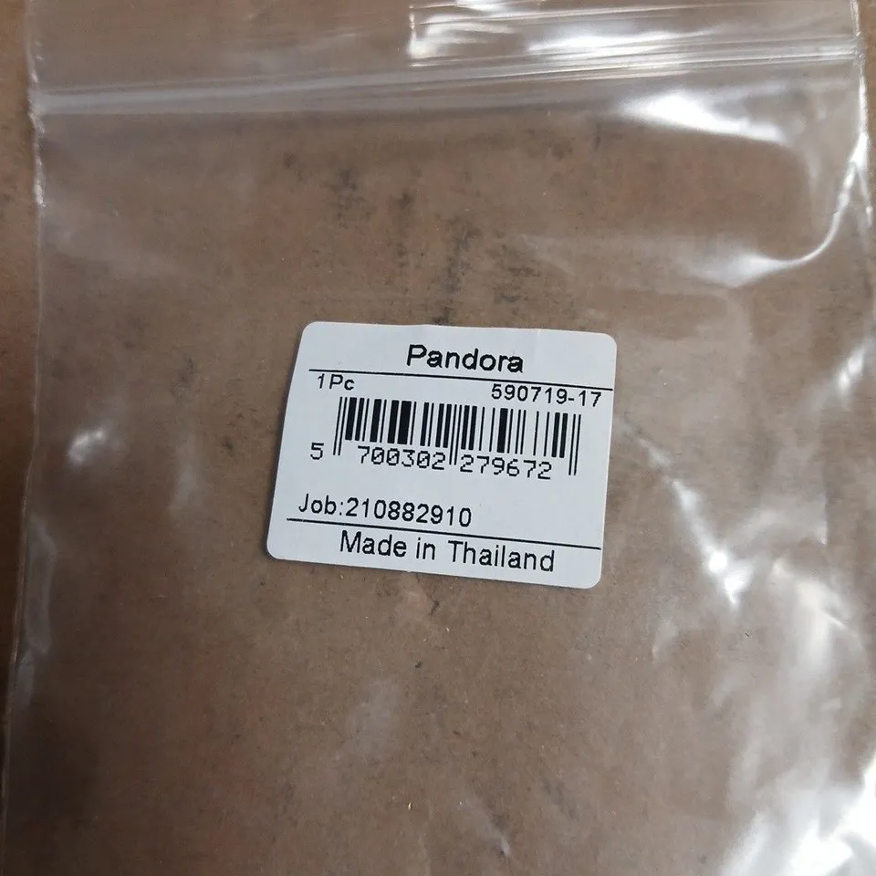 PANDORA STERLING SILVER CHARM BRACELET WITH BEAD – BOXED