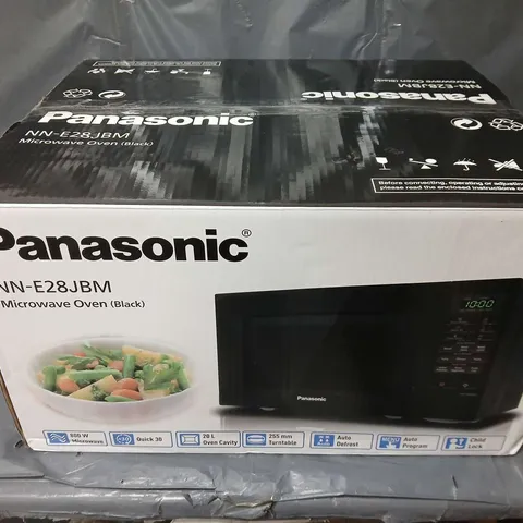 BOXED PANASONIC NN-E28JBM MICROWAVE IN BLACK - COLLECTION ONLY