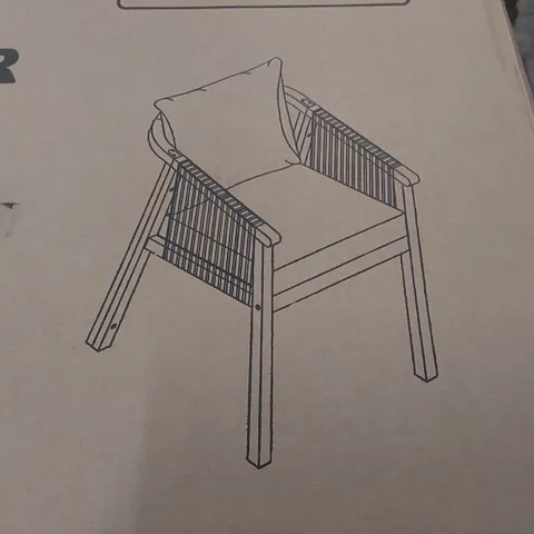 BOXEX SET OF 2 ROMA DINING CHAIRS (1 BOX)