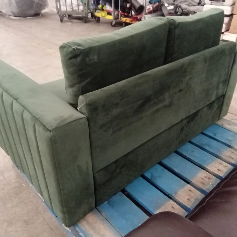 LANA 2 SEATER SOFA, MOSS GREEN CLASSIC VELVET