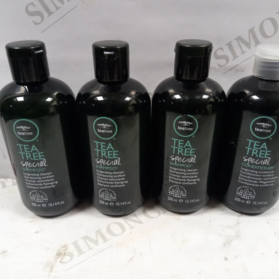 LOT OF 3 TEA TREE SPECIAL SHAMPOOs, AND ONE CONDITIONER