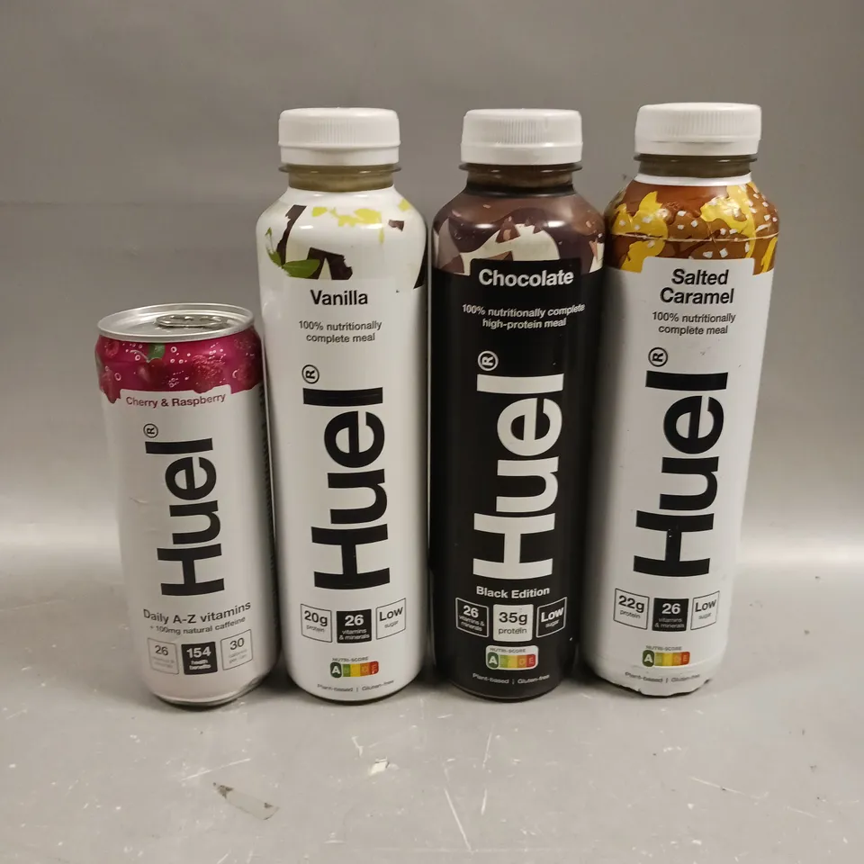 APPROXIMATELY 15 ASSORTED HUEL COMPLETE MEAL DRINKS IN VARIOUS FLAVOURS - COLLECTION ONLY 