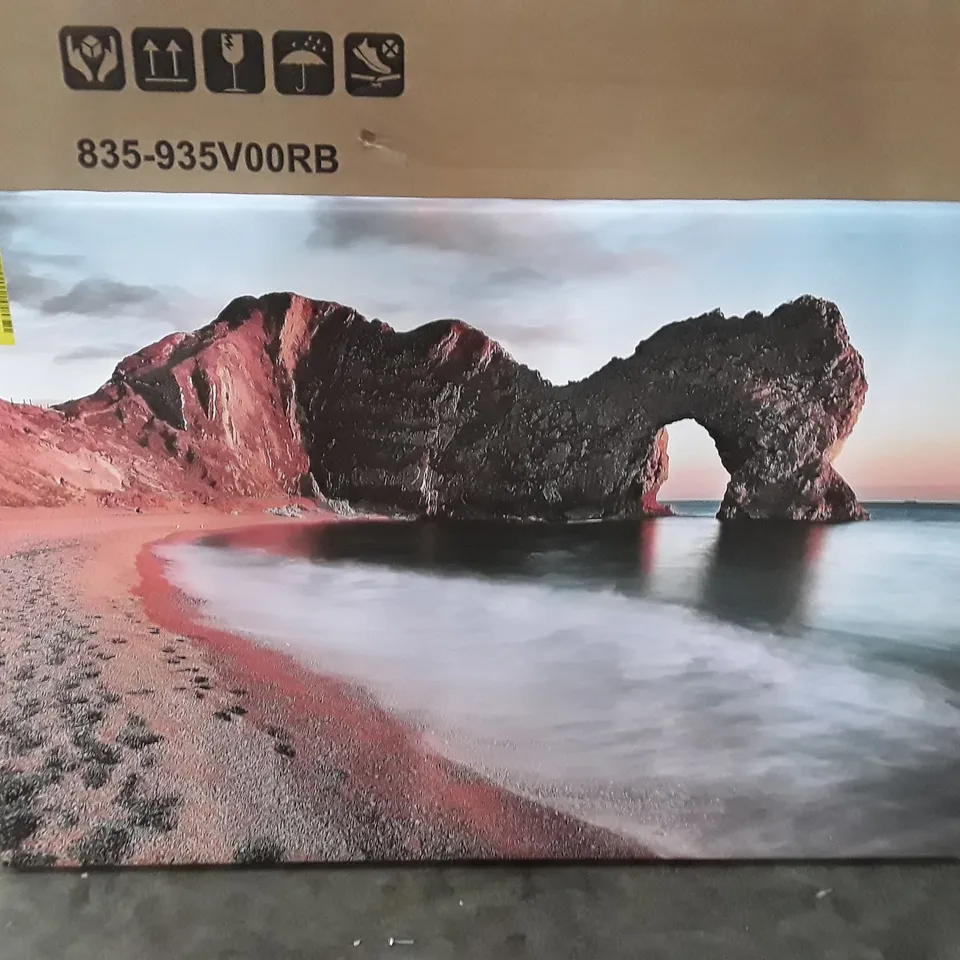 DURDLE DOOR ENGLAND BEACH - WRAPPED CANVAS PRINT