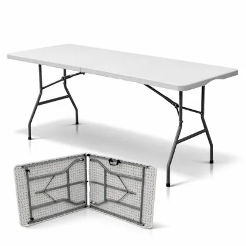 BOXED OYPLA 6FT FOLDING TRESTLE TABLE HEAVY DUTY CATERING GARDEN PARTY 1.8M