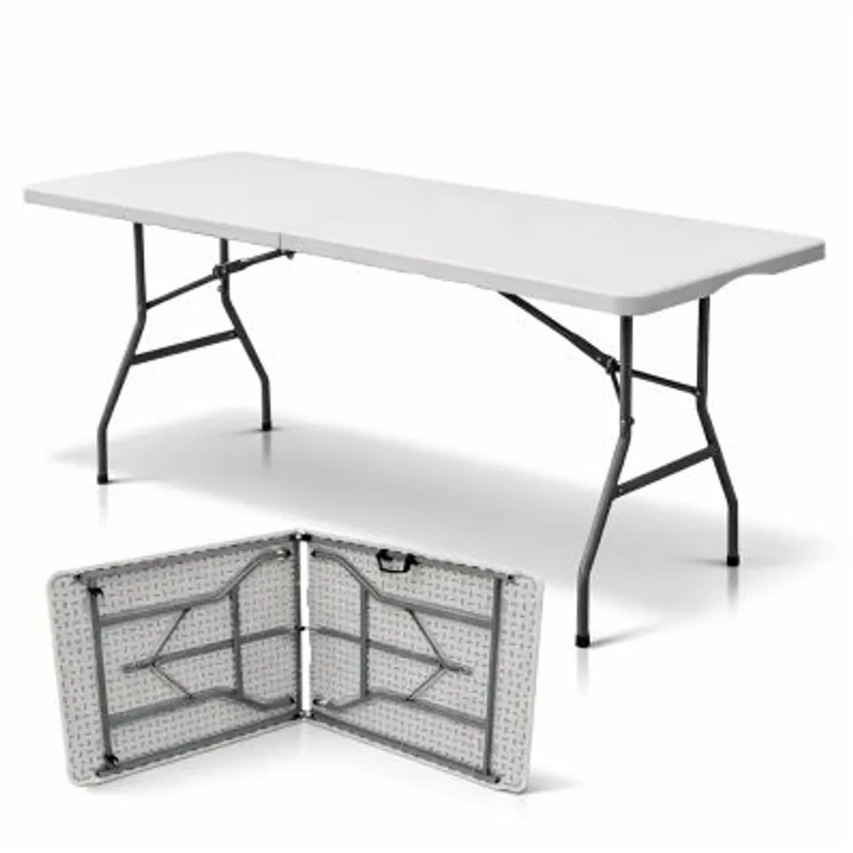 BOXED OYPLA 6FT FOLDING TRESTLE TABLE HEAVY DUTY CATERING GARDEN PARTY 1.8M