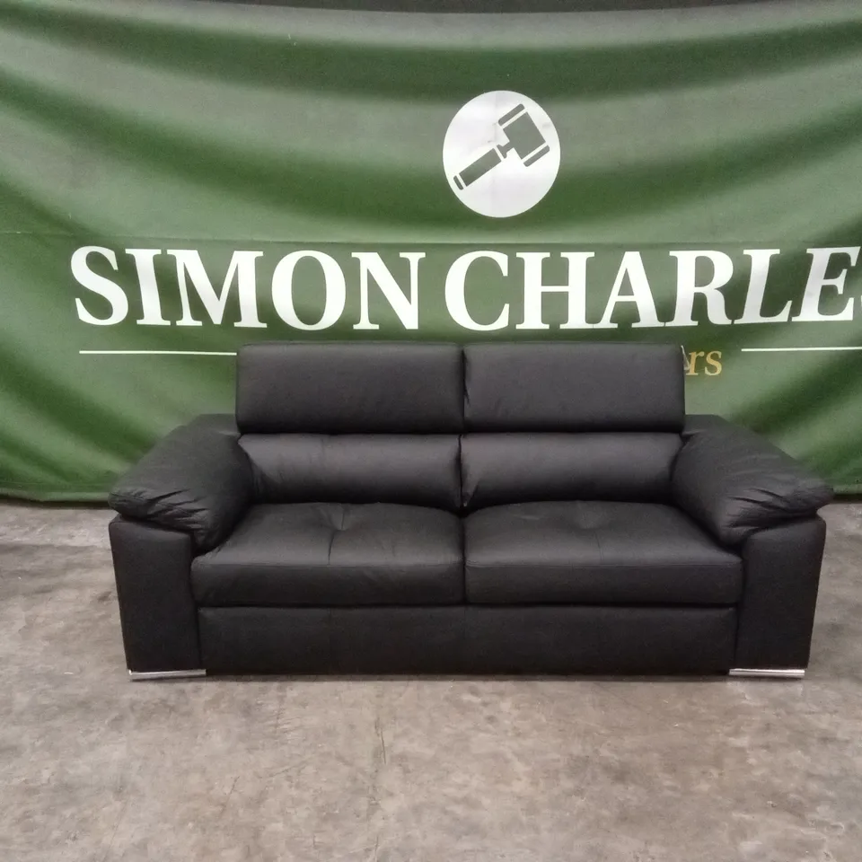 BRADY 100% PREMIUM LEATHER 3 SEATER SOFA RRP £1149