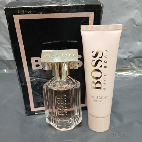 BOSS THE SCENT FOR HER EAU DE PARFUM 30ML AND PERFUMED BODY LOTION 50ML