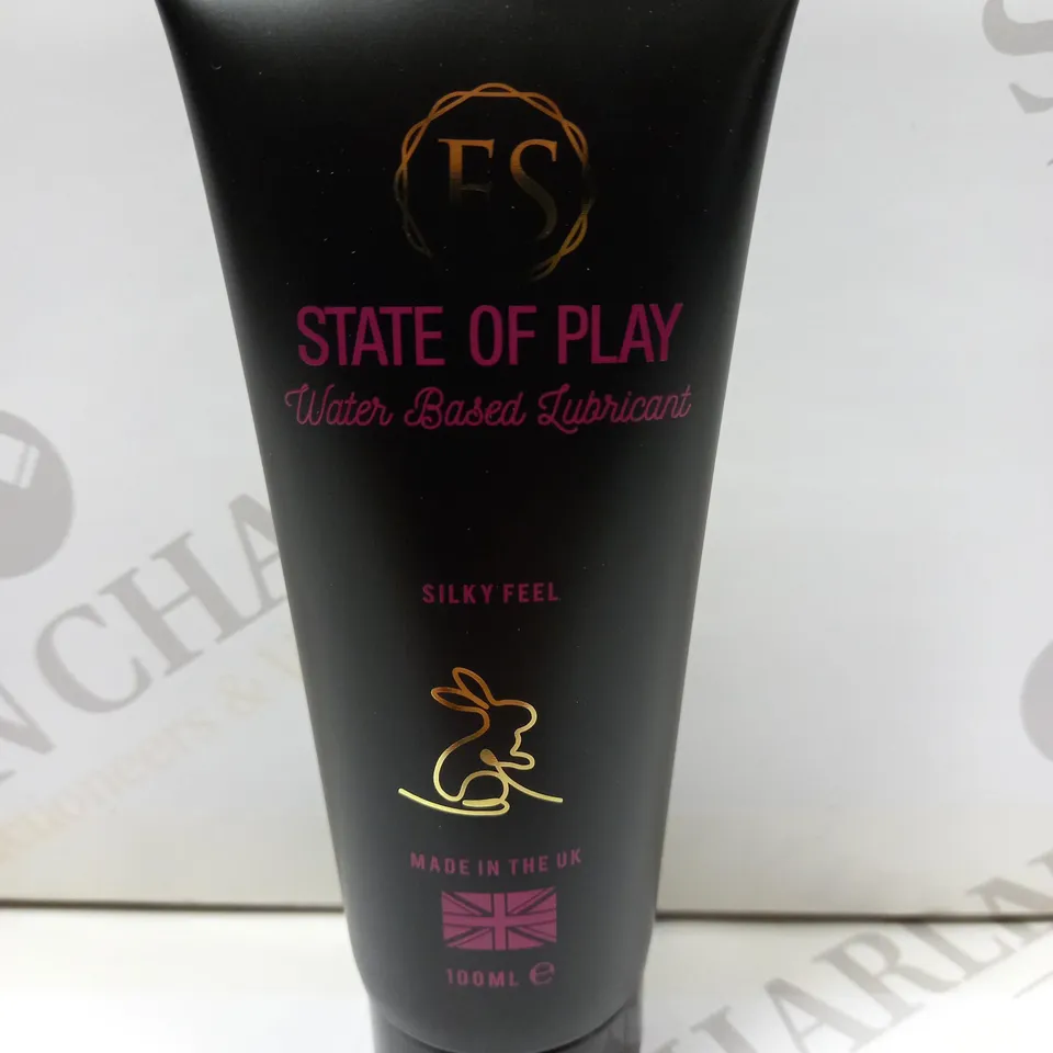 BOX OF 6 BRAND NEW EROTIC STATE STATE OF PLAY LUBRICANTS - 6X100ML
