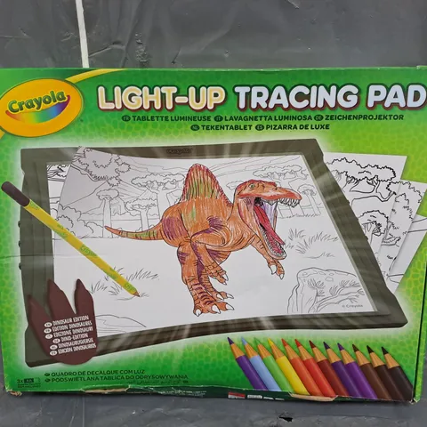 BOXED CRAYOLA DINOSAUR LIGHT-UP TRACING PAD