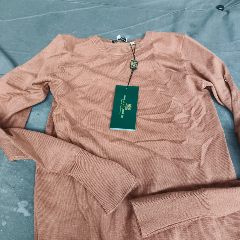 HOLLAND COOPER KNIT JUMPER – DUSTY PINK – UK SIZE S