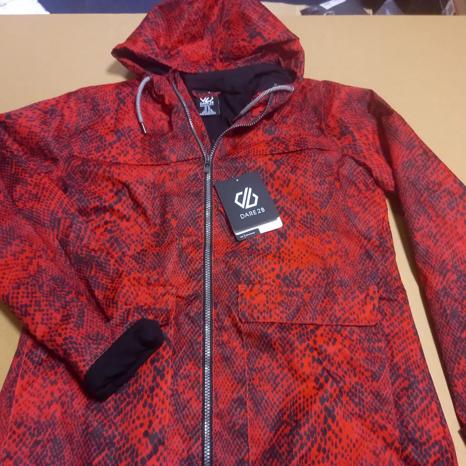 DARE2BE LADIES DEVIATION JACKET IN RED/BLACK - 12