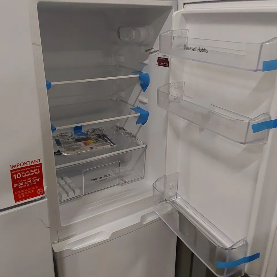 RUSSELL HOBBS RH50FF145 LOW FROST FRIDGE FREEZER, 113L FRIDGE, 61L FREEZER - WHITE (50CM WIDE, 145CM HIGH) - COLLECTION ONLY