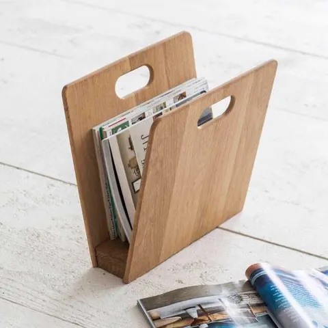 BOXED WOODSTOCK MAGAZINE RACK 