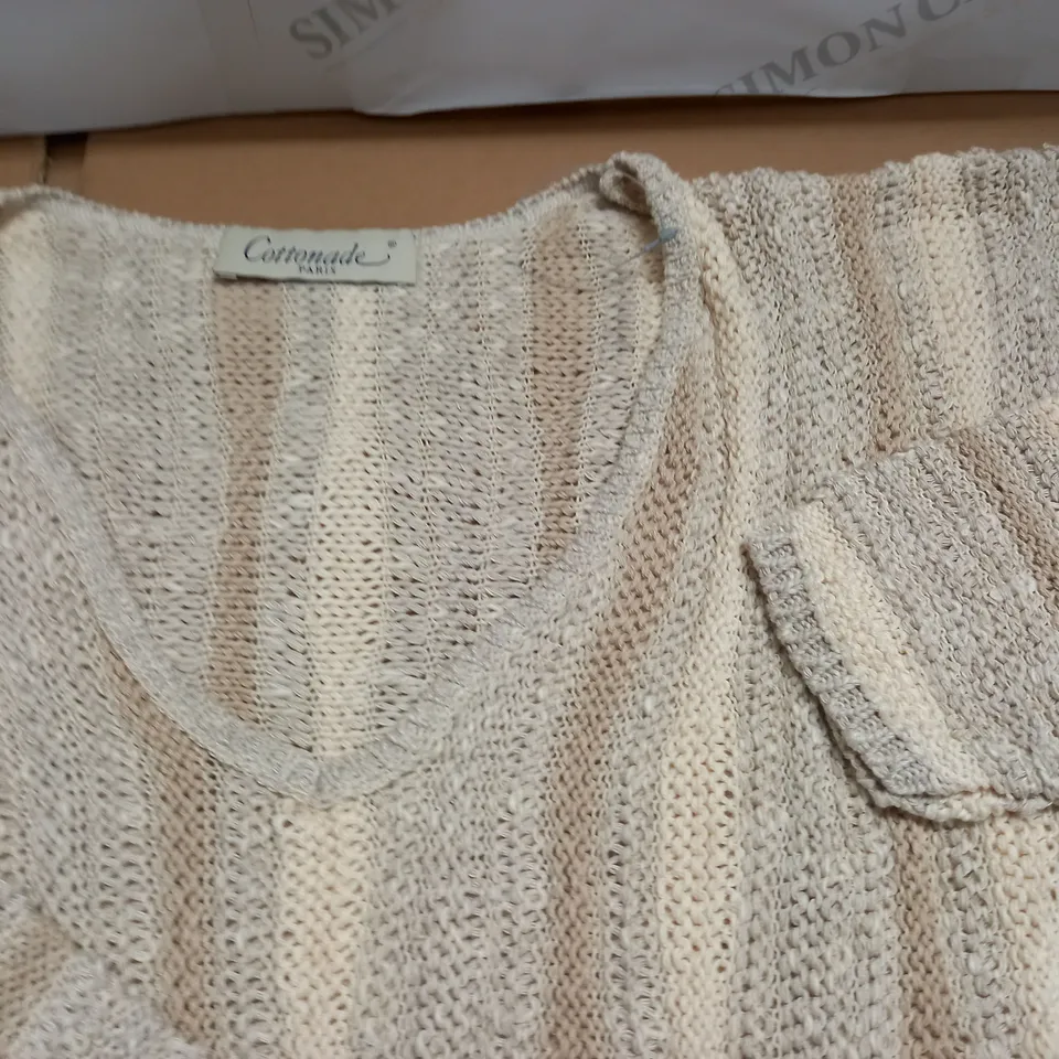 LOT OF APPROXIMATELY 20 COTTONADE V-NECK JUMPERS - SIZE UNSPECIFED