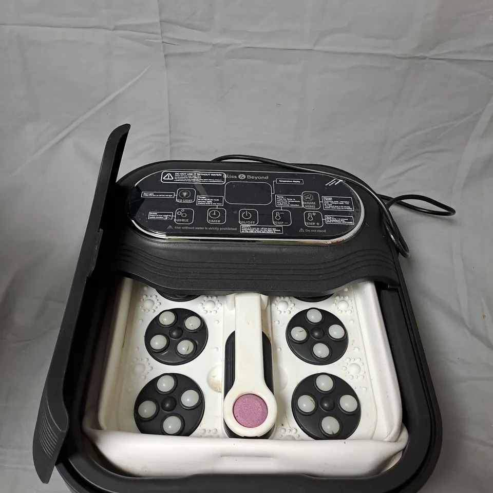 BLISS & BEYOND FOLDABLE FOOT SPA