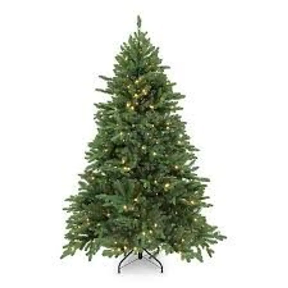 BOXED 6FT PRE LIT LED PREMIUM FESTIVE CHRISTMAS TREE