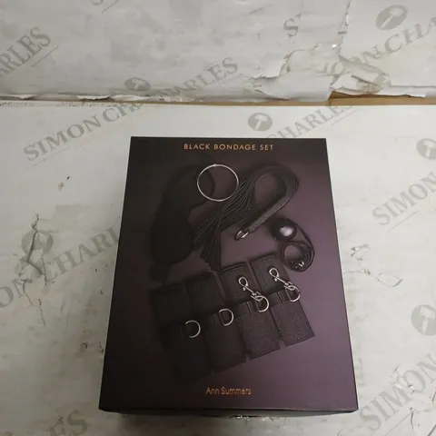 ANN SUMMER SEALED BLACK BONDAGE SET