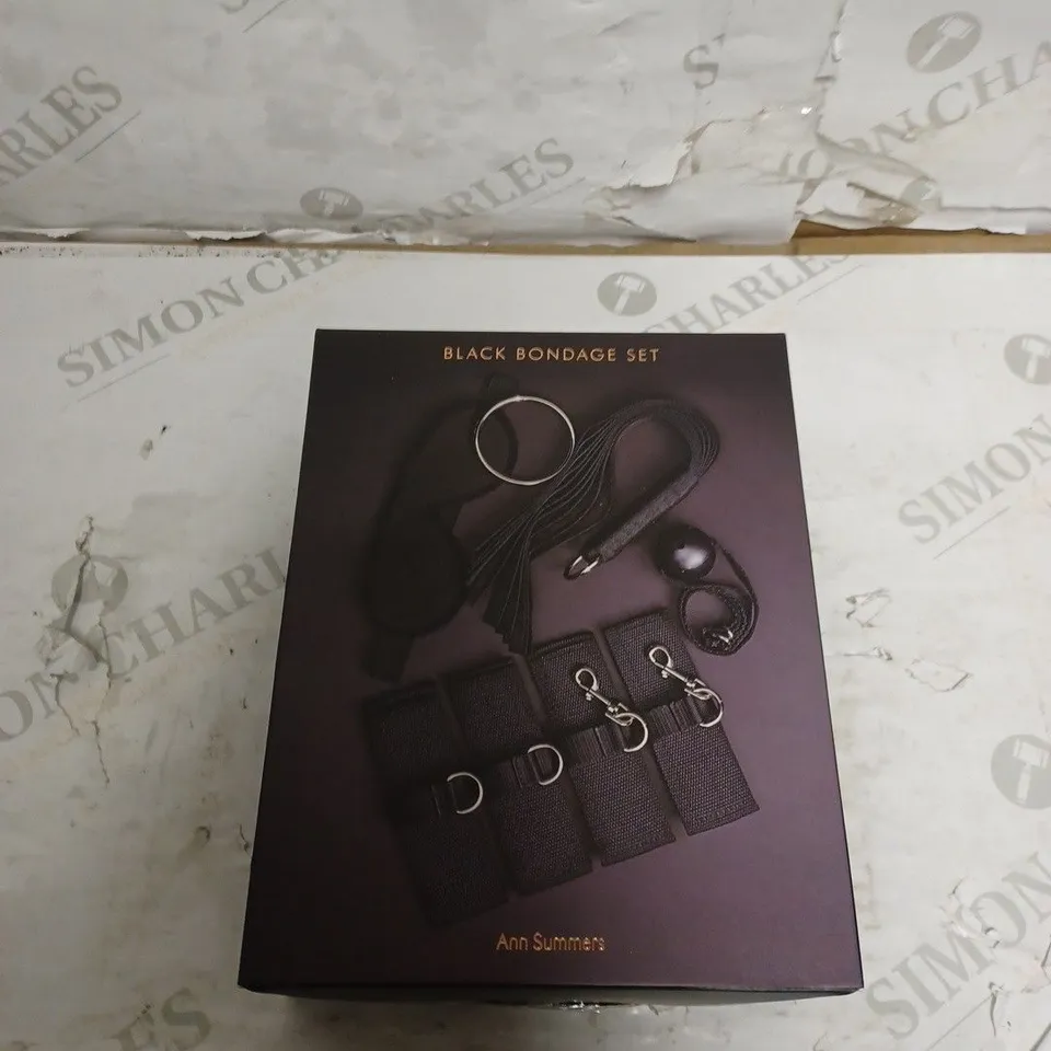 ANN SUMMER SEALED BLACK BONDAGE SET 