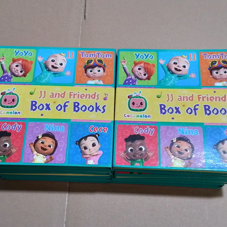 LOT OF 10 COCOMELON JJ & FRIENDS BOX OF BOOKS