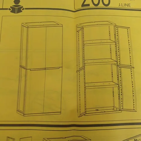 BOXED TERRY GREY PLASTIC 4 TIER CABINET