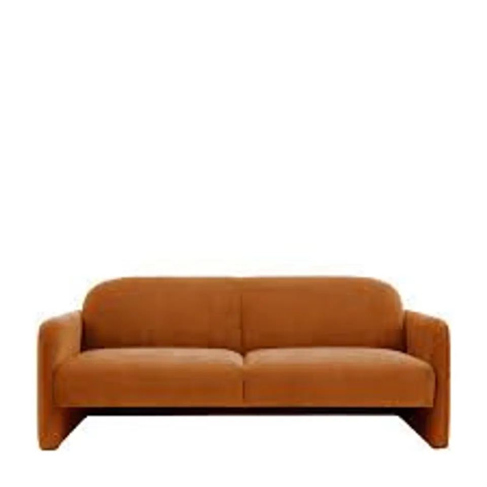 BOXED MASSA 3-SEATER SOFA IN AMBER - 1OF1