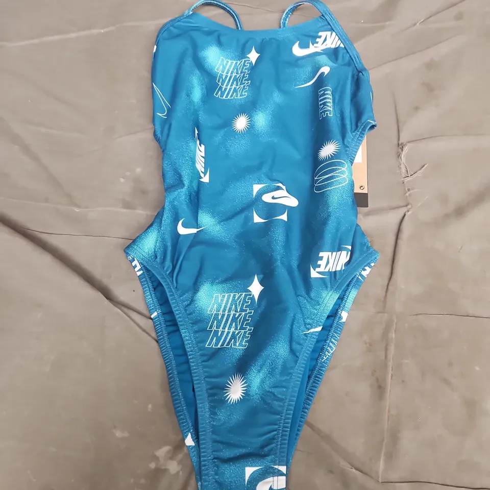 NIKE WOMENS HYDRASTRONG SWIMSUIT IN BLUE- SIZE 28