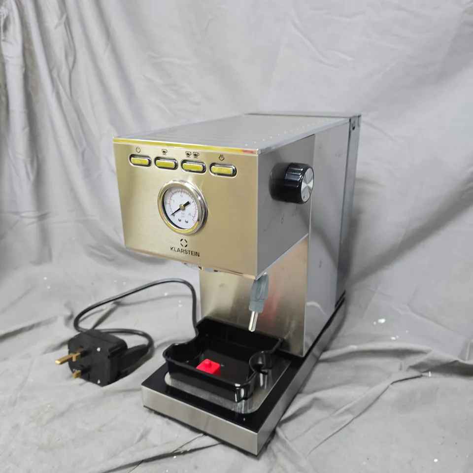 BOXED KLARSTEIN PAUSA ESPRESSO MACHINE 