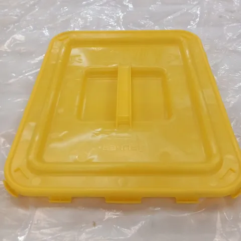 PALLET OF APPROXIMATELY 49 MAUSER YELLOW MEDICAL WASTE CLICK LIDS
