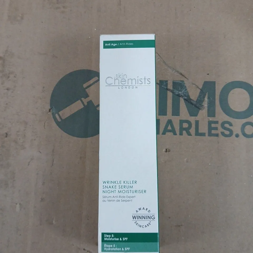 SKINCHEMISTS LONDON WRINKLE KILLER SNAKE SERUM NIGHT MOISTURISER – 50 ML